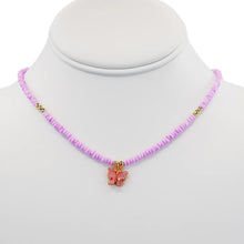 Load image into Gallery viewer, Butterfly Pendant Beaded Necklace: Grace and Freedom
