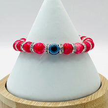 Load image into Gallery viewer, Stretchy Evil Eye Beaded Bracelet: Timeless Protection
