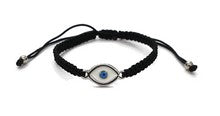 Load image into Gallery viewer, ALMOND EVIL EYE MACROME BRACELET
