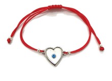 Load image into Gallery viewer, HEART EVIL EYE STRING BRACELET
