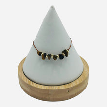 Load image into Gallery viewer, Golden Beaded Natural Stone Bracelet: Radiant Elegance
