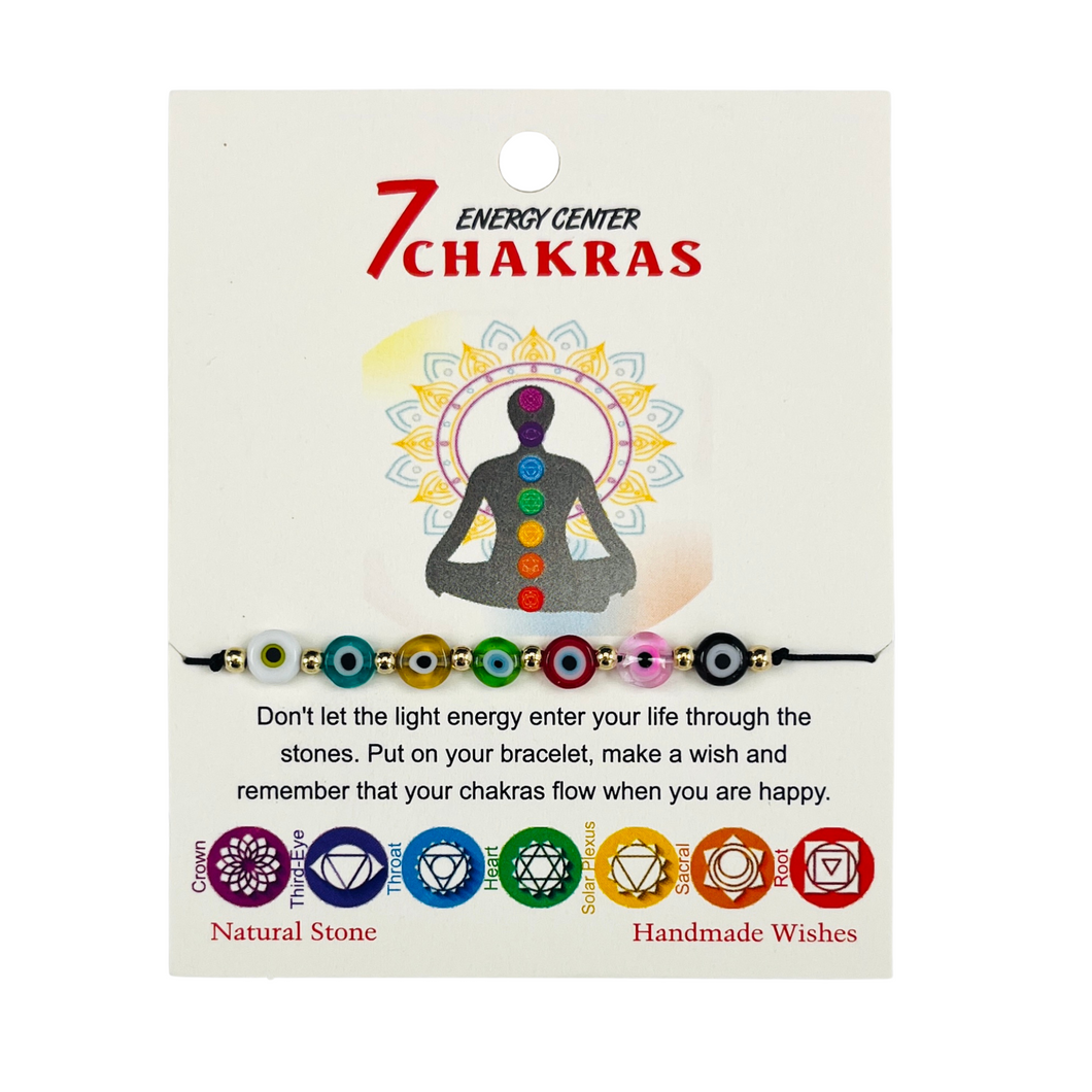 7 Chakras Evil Eye Bracelet: Holistic Protection