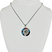 Load image into Gallery viewer, Stainless Steel Round Colorful Evileye Necklace
