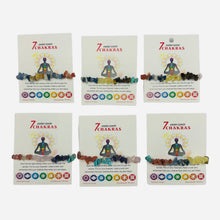 Load image into Gallery viewer, 7 Chakras Natural Stone Bracelet: Holistic Balance, Handmade
