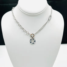 Load image into Gallery viewer, Stainless Steel White Round Evileye Necklace
