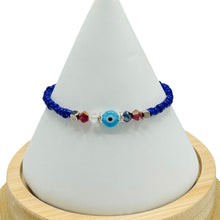 Load image into Gallery viewer, Crystal Chain Evil Eye Beaded Bracelet
