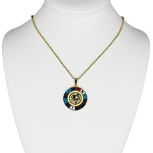 Load image into Gallery viewer, Stainless Steel Round Colorful Evileye Necklace
